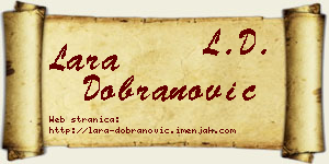 Lara Dobranović vizit kartica
